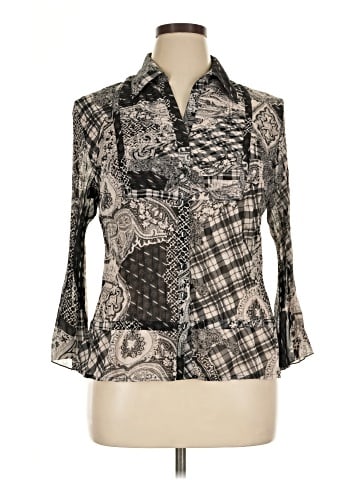 Notations 3/4 Sleeve Blouse (view 1)