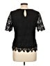 Adiva Black Short Sleeve Top Size L - photo 2