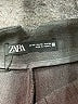 Zara Chevron-herringbone Gray Dress Pants Size M - photo 4