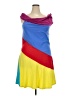 Assorted Brands Color Block Blue Cocktail Dress Size 2X - photo 1