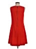 Ann Taylor LOFT Solid Red Casual Dress Size 4 - photo 2