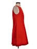 Ann Taylor LOFT Solid Red Casual Dress Size 4 - photo 4