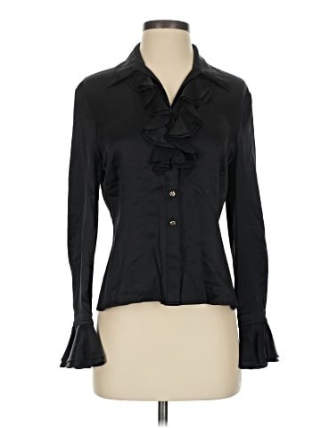 St. John Long Sleeve Silk Top (view 1)