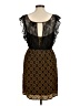 Maple 100% Silk Paisley Brown Cocktail Dress Size M - photo 2