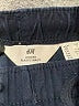 H&M 100% Cotton Solid Blue Cargo Pants Size 7 - photo 3