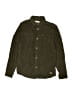 Zara 100% Cotton Chevron-herringbone Green Long Sleeve Button-Down Shirt Size 11 - 12 - photo 1