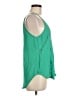 Lush 100% Polyester Green Sleeveless Blouse Size M - photo 4
