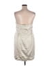 David's Bridal 100% Polyester Ivory Silver Cocktail Dress Size 18 - photo 2