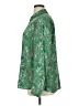 Saint + Sofia Paisley Green Long Sleeve Blouse Size 16 - photo 5