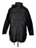 Phase Two 100% Leather Black Raincoat Size L - photo 1
