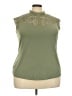 Belldini Green Sleeveless Blouse Size 2X - photo 1