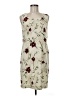 Kathie Lee 100% Polyester Floral Ivory Cocktail Dress Size 8 - photo 1