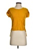 Bar III Yellow Short Sleeve Top Size XS - photo 1