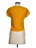 Bar III Yellow Short Sleeve Top Size XS - photo 2