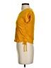 Bar III Yellow Short Sleeve Top Size XS - photo 5