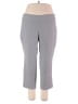 dalia Solid Gray Active Pants Size 18W - photo 1