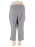 dalia Solid Gray Active Pants Size 18W - photo 2