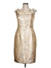 Calvin Klein Metallic Gold Cocktail Dress Size 10 - photo 1