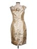 Calvin Klein Metallic Gold Cocktail Dress Size 10 - photo 2