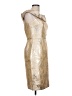 Calvin Klein Metallic Gold Cocktail Dress Size 10 - photo 4