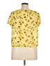 My Michelle 100% Polyester Yellow Short Sleeve Blouse Size 1X - photo 2