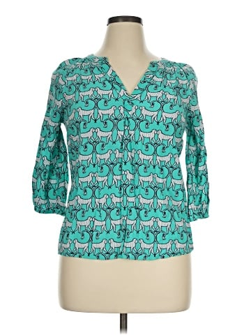 Crown & Ivy 3/4 Sleeve Blouse (view 1)