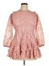 Aqua 100% Polyester Pink Long Sleeve Blouse Size XL - photo 1