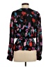 Parker Black Long Sleeve Silk Top Size S - photo 2