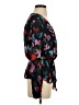 Parker Black Long Sleeve Silk Top Size S - photo 4