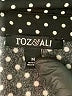 Roz & Ali 100% Polyester Polka Dots Black Long Sleeve Blouse Size M - photo 7