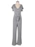 Caution to the Wind Stripes Gray Jumpsuit Size M (estimated) - photo 1