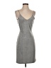 Whisper Metallic Gray Cocktail Dress Size S - photo 1