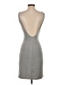 Whisper Metallic Gray Cocktail Dress Size S - photo 2
