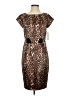 Chetta B Animal Print Brown Cocktail Dress Size 4 - photo 1