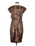 Chetta B Animal Print Brown Cocktail Dress Size 4 - photo 2