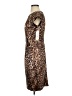 Chetta B Animal Print Brown Cocktail Dress Size 4 - photo 5