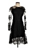 Taylor 100% Polyester Floral Black Cocktail Dress Size 4 - photo 1