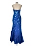 Jovani Blue Cocktail Dress Size 12 - photo 2