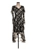 Taylor 100% Polyester Argyle Black Cocktail Dress Size 4 - photo 1