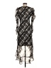 Taylor 100% Polyester Argyle Black Cocktail Dress Size 4 - photo 2