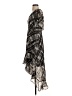 Taylor 100% Polyester Argyle Black Cocktail Dress Size 4 - photo 5
