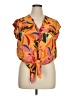 DR2 100% Polyester Orange Sleeveless Blouse Size XL - photo 1