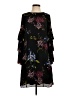 Worthington 100% Polyester Floral Black Casual Dress Size 4 - photo 1