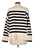 Zara Stripes Ivory Turtleneck Sweater Size M - photo 2