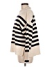 Zara Stripes Ivory Turtleneck Sweater Size M - photo 5