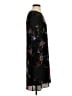 Worthington 100% Polyester Floral Black Casual Dress Size 4 - photo 4