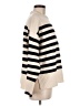 Zara Stripes Ivory Turtleneck Sweater Size M - photo 4