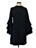 Nicole Miller 100% Polyester Solid Blue Black Casual Dress Size 4 - photo 1