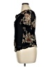Lola 100% Rayon Black Short Sleeve Blouse Size XL - photo 5