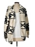 Knapp Studio Plaid Ivory Cardigan Size L - photo 1